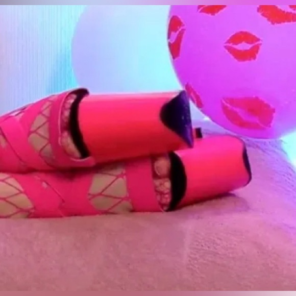 Pleaser Flamingo-869UV Neon Pink Platform Heels – Stripper Shoes - Picture 3 of 12